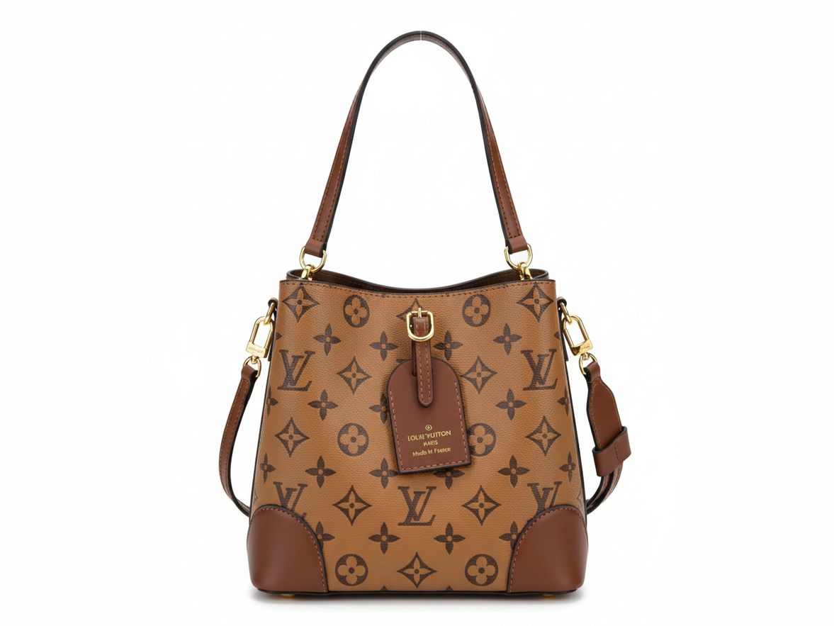 Louis Vuitton vintage fringe bucket bag