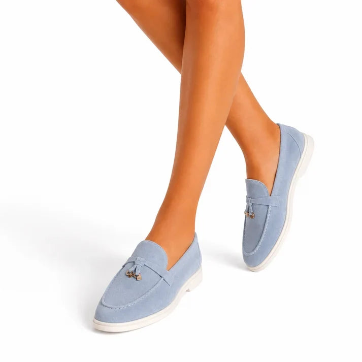 Loro Piana Women's Loafer — Sky Blue