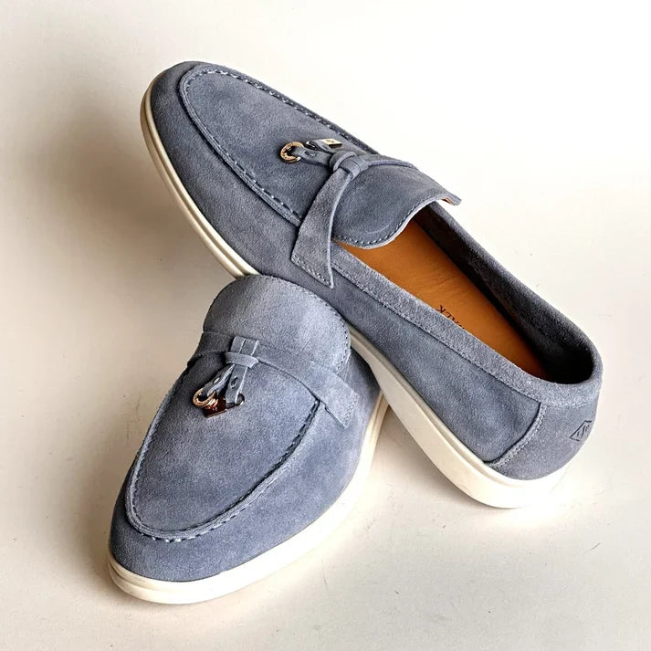 Loro Piana Women's Loafer — Sky Blue